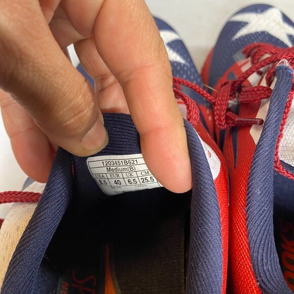 Brooks Launch 8 Womens Size 8.5 Texas Star Flag USA Running Shoes - Picture 5 of 5